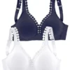 Petite Fleur Pack Of 2 Soft Bras 1 Petite Fleur Pack Of 2 Soft Bras -Buffalo Fashion Shop Petite Fleur Pack of 2 Soft Bras819097FRSC