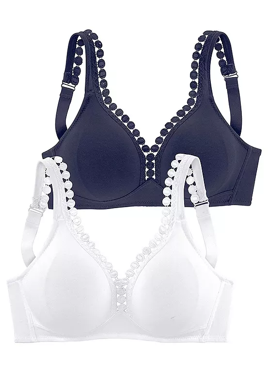 Petite Fleur Pack Of 2 Soft Bras 3 Petite Fleur Pack Of 2 Soft Bras