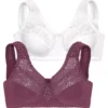 Petite Fleur Pack Of 2 Support Bras -Buffalo Fashion Shop Petite Fleur Pack of 2 Support Bras733558FRSC