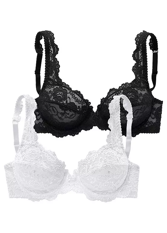 Petite Fleur Pack Of 2 Underwired Bras 3 Petite Fleur Pack Of 2 Underwired Bras