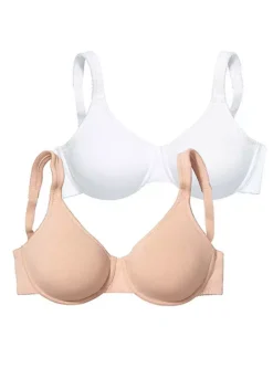 Petite Fleur Pack Of 2 Underwired Minimiser Bras -Buffalo Fashion Shop Petite Fleur Pack of 2 Underwired Minimiser Bras513386FRSC