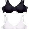 Petite Fleur Pack Of 2 Underwired Minimiser Bras -Buffalo Fashion Shop Petite Fleur Pack of 2 Underwired Minimiser Bras514187FRSP