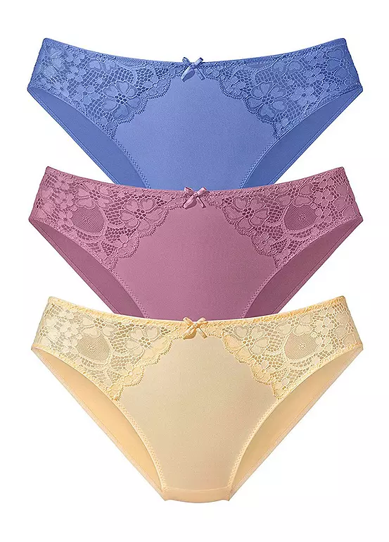 Petite Fleur Pack Of 3 Briefs 3 Petite Fleur Pack Of 3 Briefs