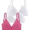 Petite Fleur Pack Of 3 Non-Wired Triangle Bras -Buffalo Fashion Shop Petite Fleur Pack of 3 Non Wired Triangle Bras67224227FRSC