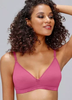 Petite Fleur Pack Of 3 Non-Wired Triangle Bras -Buffalo Fashion Shop Petite Fleur Pack of 3 Non Wired Triangle Bras67224227FRSP W03