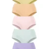 Petite Fleur Pack Of 5 High Waist Briefs -Buffalo Fashion Shop Petite Fleur Pack of 5 High Waist Briefs391323FRSP