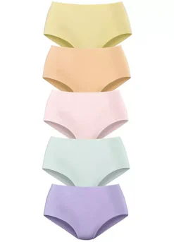 Petite Fleur Pack Of 5 High Waist Briefs