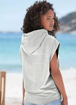 Elbsand Short Sleeve Hoodie -Buffalo Fashion Shop Short Sleeve Hoodie65400263FRSP W01