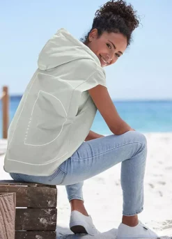 Elbsand Short Sleeve Hoodie -Buffalo Fashion Shop Short Sleeve Hoodie65400263FRSP W03