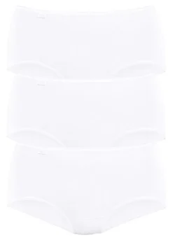 Sloggi Pack Of 3 High Waisted Briefs -Buffalo Fashion Shop Sloggi Pack of 3 High Waisted Briefs333497FRSC