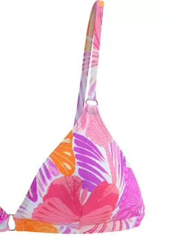 Sunseeker Butterfly Print Triangle Bikini Top -Buffalo Fashion Shop Sunseeker Butterfly Print Triangle Bikini Top33357043FRSC W01