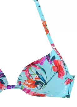Sunseeker Floral Print Push Up Bikini Top -Buffalo Fashion Shop Sunseeker Floral Print Push Up Bikini Top98787748FRSC W01