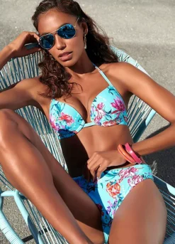 Sunseeker Floral Print Push Up Bikini Top -Buffalo Fashion Shop Sunseeker Floral Print Push Up Bikini Top98787748FRSP W01