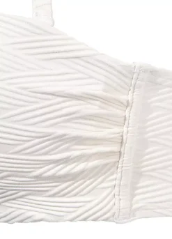 Sunseeker Textured Underwired Bandeau Bikini Top -Buffalo Fashion Shop Sunseeker Textured Underwired Bandeau Bikini Top39542846FRSC W01