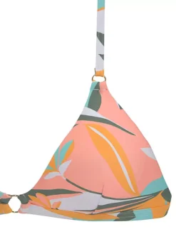 Sunseeker Tropical Print Triangle Bikini -Buffalo Fashion Shop Sunseeker Tropical Print Triangle Bikini32201734FRSC W01