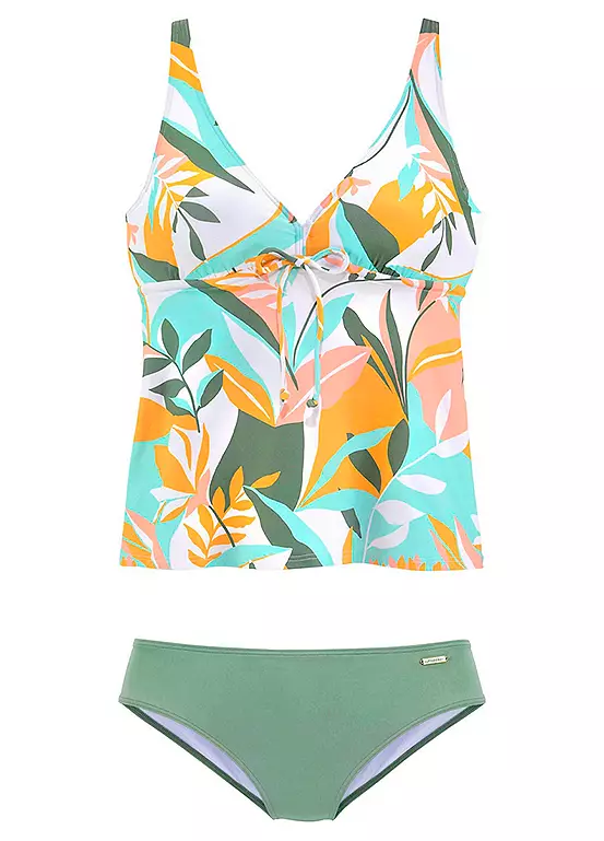 Sunseeker Tropical Print Underwire Tankini 4 Sunseeker Tropical Print Underwire Tankini - Image 2