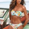 Sunseeker Tropical Print Wired Bandeau Bikini -Buffalo Fashion Shop Sunseeker Tropical Print Wired Bandeau Bikini13408732FRSP