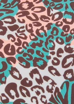 Venice Beach Animal Print High Waist Bikini Bottoms -Buffalo Fashion Shop Venice Beach Animal Print High Waist Bikini Bottoms17373854FRSC W02