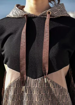 Venice Beach Colour Block Hoodie -Buffalo Fashion Shop Venice Beach Colour Block Hoodie21969909FRSP W02