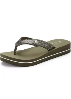 Venice Beach Glitter Flip Flops