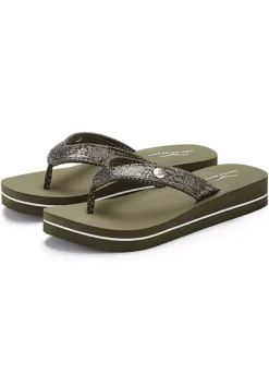 Venice Beach Glitter Flip Flops -Buffalo Fashion Shop Venice Beach Glitter Flip Flops88021811FRSC W04