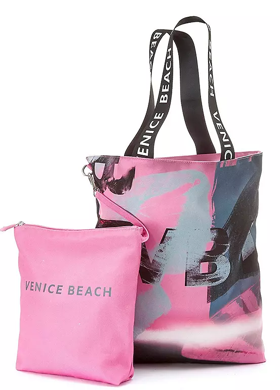 Venice Beach Logo Print Shopper Bag 3 Venice Beach Logo Print Shopper Bag