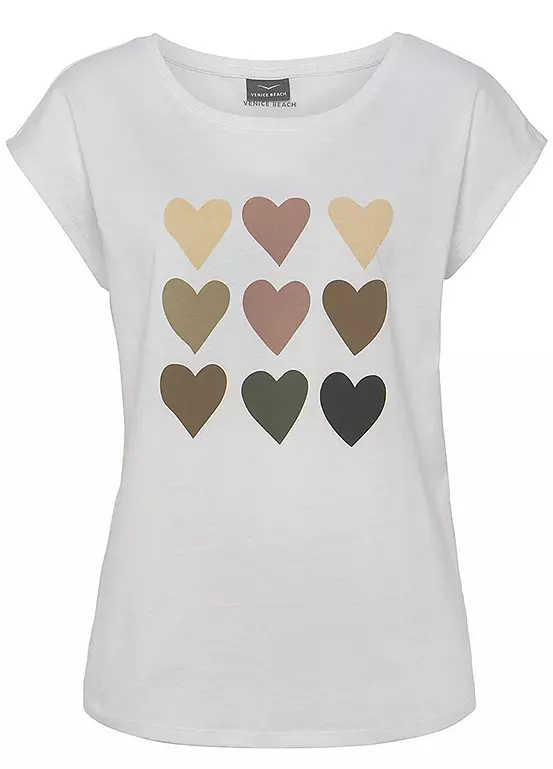 Venice Beach Short Sleeve Front Print T-Shirt 4 Venice Beach Short Sleeve Front Print T-Shirt - Image 2