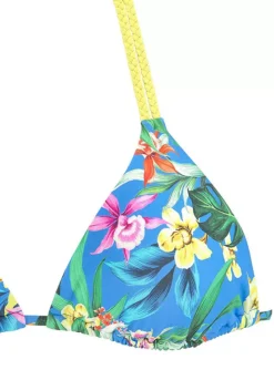 Venice Beach Tropical Print Triangle Bikini Top -Buffalo Fashion Shop Venice Beach Tropical Print Triangle Bikini Top10500018FRSC W01