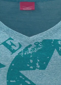 Venice Beach V-Neck T-Shirt -Buffalo Fashion Shop Venice Beach V Neck T Shirt716208FRSC W02