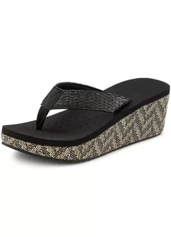 Venice Beach Wedge Flip Flops