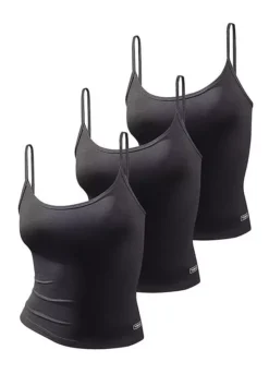 Vivance Active Pack Of 3 Vest Tops