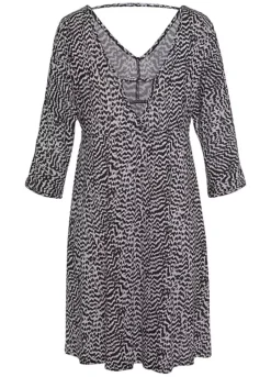 Vivance Animal Print Jersey Dress -Buffalo Fashion Shop Vivance Animal Print Jersey Dress65751140FRSC W01