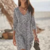 Vivance Animal Print Jersey Dress -Buffalo Fashion Shop Vivance Animal Print Jersey Dress65751140FRSP