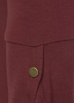 Vivance Cropped-Length Sleeve Top -Buffalo Fashion Shop Vivance Cropped Length Sleeve Top17738207FRSC W01