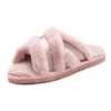 Vivance Cross Strap Plush Slippers -Buffalo Fashion Shop Vivance Cross Strap Plush Slippers38798326FRSC