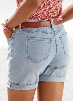 Vivance Denim Shorts 9 Vivance Denim Shorts -Buffalo Fashion Shop Vivance Denim Shorts16987734FRSP W01
