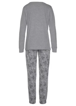 Vivance Dreams Bear Print Pyjamas -Buffalo Fashion Shop Vivance Dreams Bear Print Pyjamas25497051FRSC W01
