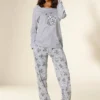 Vivance Dreams Bear Print Pyjamas -Buffalo Fashion Shop Vivance Dreams Bear Print Pyjamas25497051FRSP