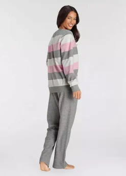 Vivance Dreams Block Stripe Pyjamas 9 Vivance Dreams Block Stripe Pyjamas -Buffalo Fashion Shop Vivance Dreams Block Stripe Pyjamas83528523FRSP W01