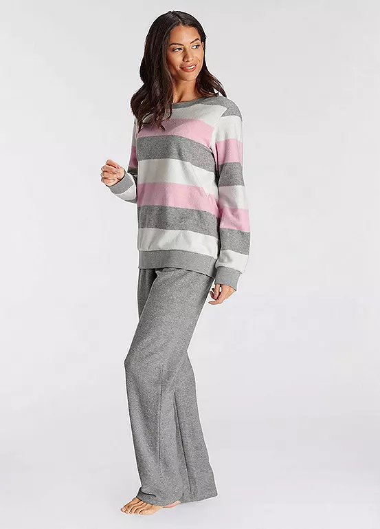 Vivance Dreams Block Stripe Pyjamas 7 Vivance Dreams Block Stripe Pyjamas - Image 5