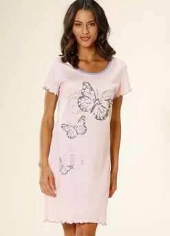 Vivance Dreams Butterfly Motif Nightgown