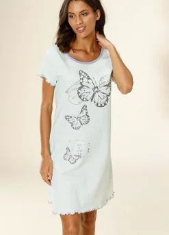 Vivance Dreams Butterfly Print Nightgown