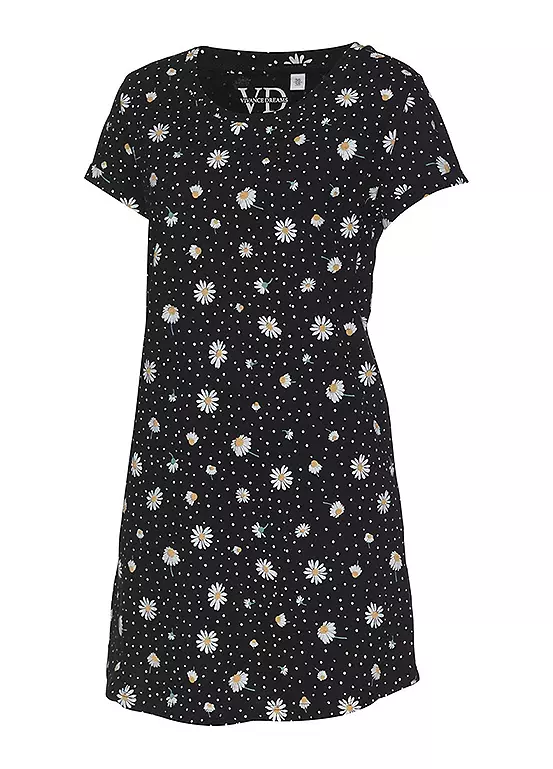 Vivance Dreams Daisy Print Nightgown 7 Vivance Dreams Daisy Print Nightgown - Image 5