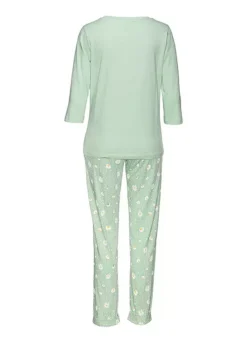 Vivance Dreams Daisy Print Pyjamas -Buffalo Fashion Shop Vivance Dreams Daisy Print Pyjamas46432308FRSC W01