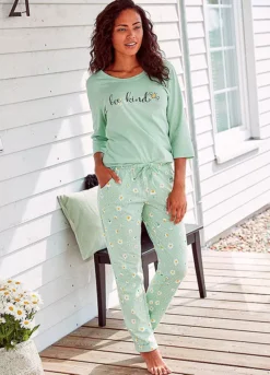 Vivance Dreams Daisy Print Pyjamas -Buffalo Fashion Shop Vivance Dreams Daisy Print Pyjamas46432308FRSP W01