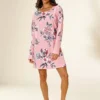 Vivance Dreams Floral Print Nightgown -Buffalo Fashion Shop Vivance Dreams Floral Print Nightgown27364623FRSP
