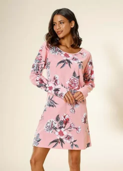 Vivance Dreams Floral Print Nightgown 8 Vivance Dreams Floral Print Nightgown -Buffalo Fashion Shop Vivance Dreams Floral Print Nightgown27364623FRSP W01