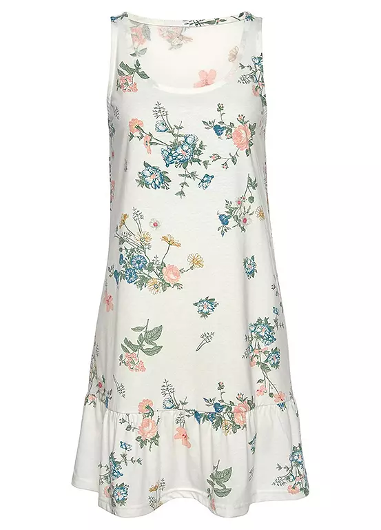 Vivance Dreams Floral Print Nightie 4 Vivance Dreams Floral Print Nightie - Image 2