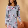 Vivance Dreams Floral Short Nightie -Buffalo Fashion Shop Vivance Dreams Floral Short Nightie73681923FRSP