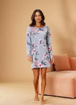 Vivance Dreams Floral Short Nightie -Buffalo Fashion Shop Vivance Dreams Floral Short Nightie73681923FRSP W01